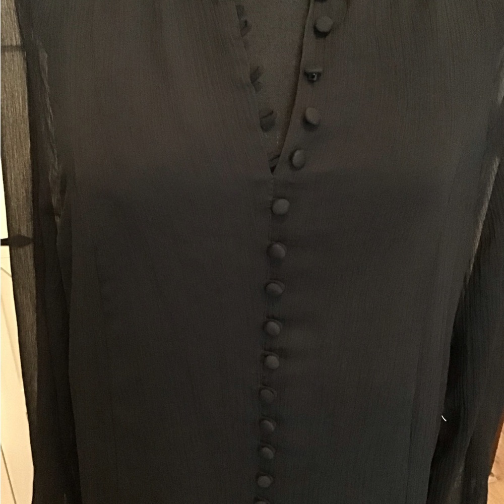 Joie Black Boxy Oversized Mesh Gorgeous Dress - Picture 2 of 6